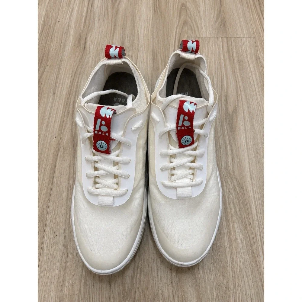 BALA White Athletic Sneakers Women's US 8.5 Men's 7.5 Training Gym Shoes EU 39